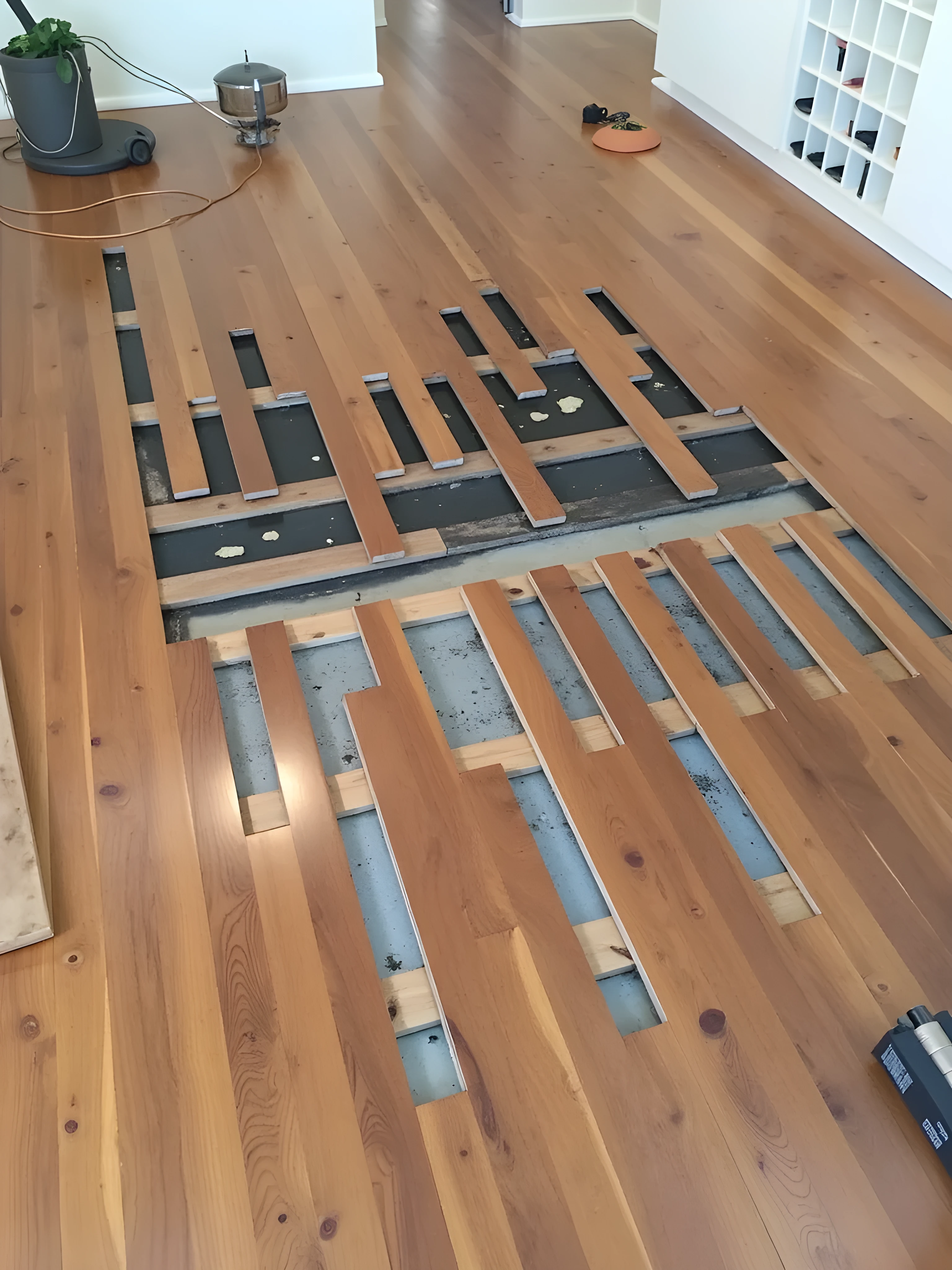 Tas oak kitchen floor